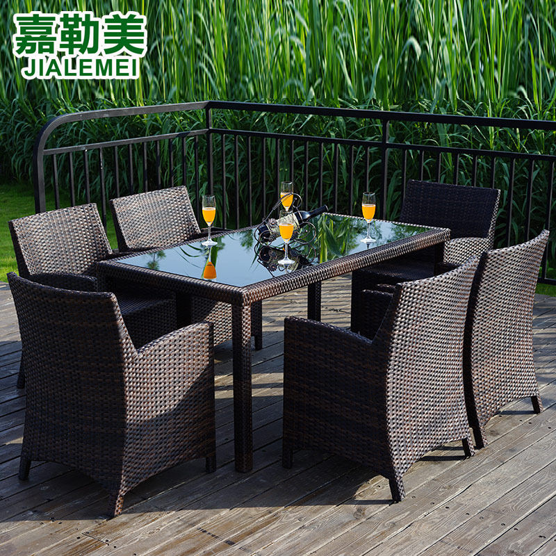 嘉勒美戶外桌椅休閑藤椅組合茶幾 好評(píng)好店