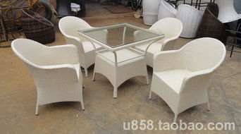 正華中園 藤椅 陽臺(tái) 桌椅 戶外桌椅 庭院 休閑桌椅15 a830b653