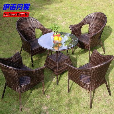 簡約現代 休閑戶外藤椅 手工藤編 家具組合桌椅 花園藤桌椅 批發(fā)